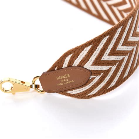 Hermès Toile Sangle ZigZag 50mm Bag Strap 